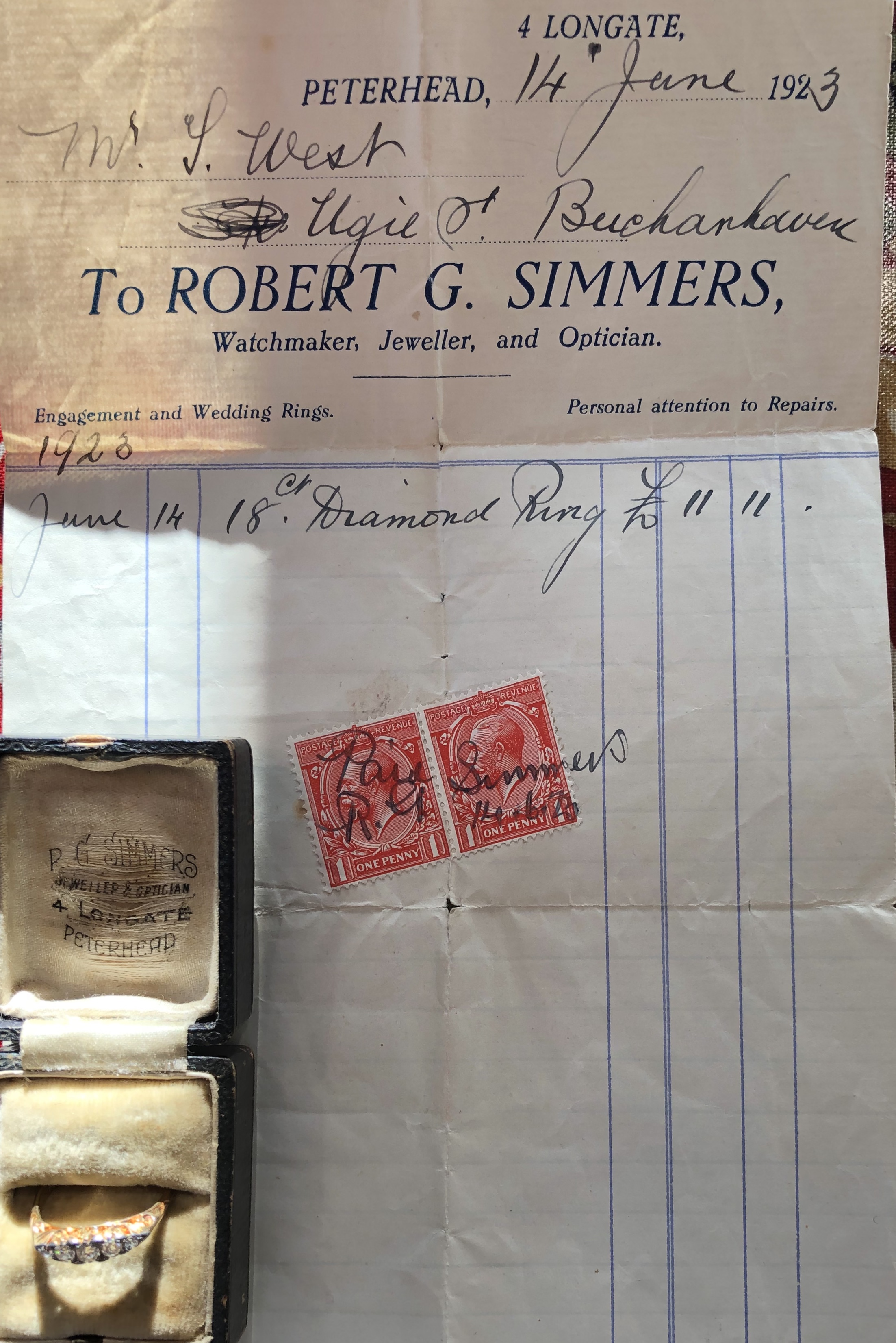 1923 MA Summers Engagement Ring 